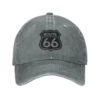 Nou Clasic Unisex din Bumbac America Autostrada Route 66 Șapcă de Baseball Adult Reglabil Tata Hat pentru Barbati Femei Protecție solară