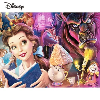 Disney Set Vopsele Pentru Adulți Frumoasa Si Bestia Pictura In Ulei Portret Desen Pe Panza, Desene Animate Noua Colectie Cadou Unic