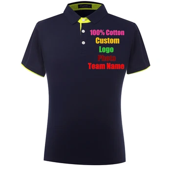 Bumbac De Înaltă Calitate Unisex Bărbați Femei Company Logo-Ul Personalizat Photo Text Tipărit Petrecere De Lucru Uniformă Topuri Tricouri