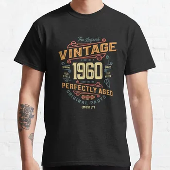 Vintage 1960 a 63-a Aniversare T-Shirt cu maneci Scurte Anime t-shirt tricou