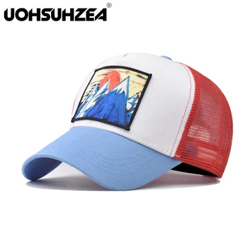 UOHSUHZEA Brand de Moda de Înaltă calitate de Animale de Munte Snapback Bumbac șapcă de baseball pentru Bărbați Hip Hop Tata Plasă de Șofer de Camion Pălărie CAPAC
