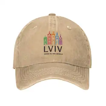 Lviv Calitate de Top Logo Denim șapcă de Baseball capac Tricotate pălărie