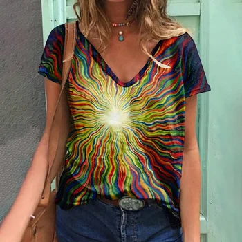 Tricou femei de Moda Graffiti 3D de Imprimare tricou Femei Casual Street Îmbrăcăminte Maneca Scurta partea de Sus de Îmbrăcăminte pentru Femei Camo