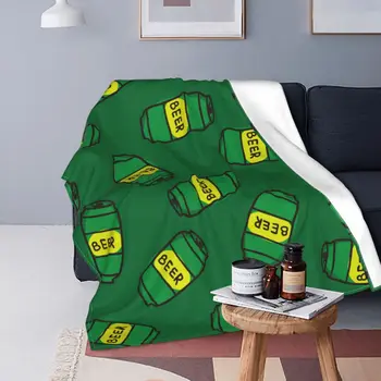Bere Doodle Model Pătură de Lână Textile Decor multifuncțional Ușor Arunca Pături pentru Canapea Dormitor Covor Bucata