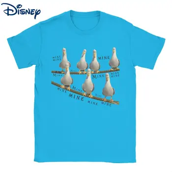 Vintage Mea Pescăruși din Finding Nemo T-Shirt pentru Barbati din Bumbac Tricou Disney Desene animate Maneca Scurta Plus Dimensiunea Îmbrăcăminte