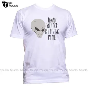 Print T Camasa Barbati Fierbinte Mulțumesc pentru că Ai crezut În Mine Extraterestru Slogan T Camasa pentru Barbati Femei Unisex Moda O-Neck T Shirt