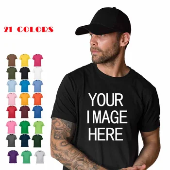 NICI LOGO-Pret 100% Bumbac Maneca Scurta O-gât pentru Bărbați T-shirt Topuri Tricou Personalizat Imprima Propriul Design Unisex Brand T Camasa
