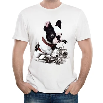Misiunea nu a mers bine T-Shirt, Bluze casual Tricouri umorului om camasi de vara barbati maneca scurta Bulldog francez de design 3D Tricou