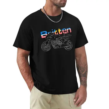 Britten Motocicleta T-Shirt fan de sport tricouri topuri drăguț topuri de vara tricouri de sudoare sudoare tricouri barbati