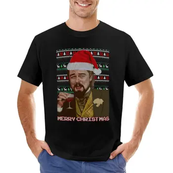 leonardo dicaprio django râs urât pulover de crăciun amuzant Tee Tricou crăciun T-Shirt