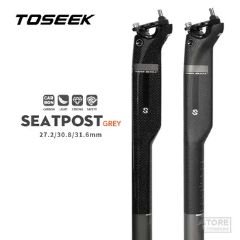 TOSEEK Seatpost de Carbon Mtb Bicicleta Offset 20mm Biciclete Seat Mesaj 27.2/30.8/31.6 Scaun Pentru Bicicleta Lungime 350/400 mm