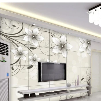 wellyu обои papel de parede para quarto tapet Personalizat Vis floare TV de perete decor pictura