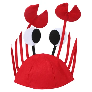 Palarie Palarie Petrecere Cu Homari Crab Costum De Halloween De Animale Amuzante Languste Cosplay Noutate Fructe De Mare Ocean Accesoriu Capac Copii Nebuni