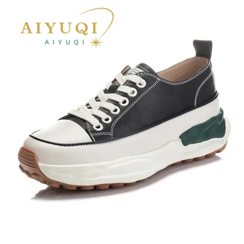 AIYUQI Femei Adidași 2023 Primăvară Noua din Piele Doamnelor Gros cu Talpi de Bord Pantofi Femei Tendință Plat Pantofi Sport Femei