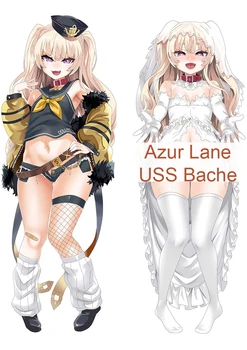 Anime Decor de Pernă Azur Lane USS Bache Dakimakura Waifu fata de Perna 2-Partea de Imprimare Îmbrățișându Corp față de Pernă Cadou