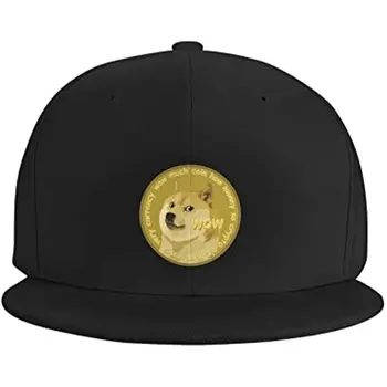 Amuzant Snapback Hat Shiba Doge Trucker Hat Hip Hop Clasic Carouri Plat Șapcă De Baseball Negru Adult Unisex Patru Sezoane Casual Capace