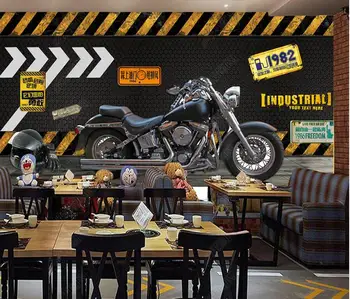 3d imagini de fundal fotografie personalizate murală, Metal mecanice placă de oțel motocicleta cafe living home decor tapet pentru pereti 3d