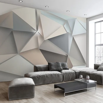 beibehang Foto Personalizate 3D Tapet Modern Fundal TV de Perete Camera de zi Dormitor Abstracte de Artă Murală Geometrice Tapet mural
