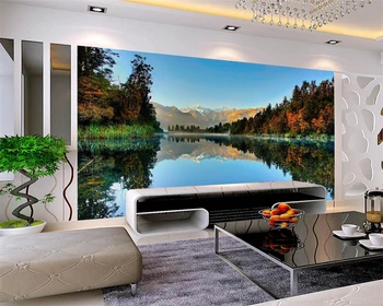 beibehang gazete de perete decor acasă Personalizate pictura peisaj de pe malul lacului peisaje naturale TV de perete de fundal Fotografie tapet