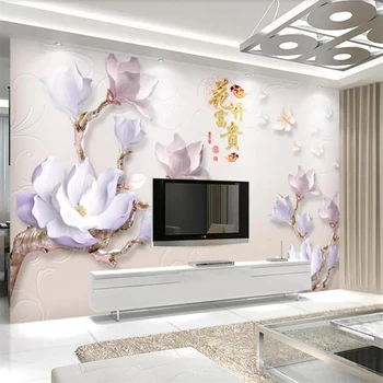 Personalizate 3d tapet relief papel de parede de flori bogate minimalist modern de fundal de perete 8d decorative pictura murală 5d