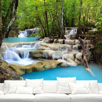 Plante Păduri ape Curgătoare Frumos Peisaj Natura Tapiserie Decor Acasă Estetica Dormitor Living Decorul Camerei tapiz