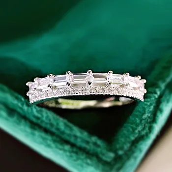 S925 argint dublu-strat inel simplu de personalitate de moda populare femei de pliere inel subțire femeilor același stil