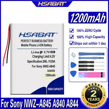 HSABAT NWZ-A845 1200mAh Top Capacitatea Bateriei pentru Sony NWZ-A845 A840 A844 E453 E463 NW-A728 NEZ-E353 NWZ-S755 Player Baterii