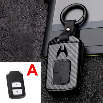 ABS+Silicon cheie de Mașină Caz Acoperire pentru Honda Civic CRV HR-V HRV Pilot Odyssey Acord 2013-2017 2018 2019 Telecomanda Smart Key Fob Caz