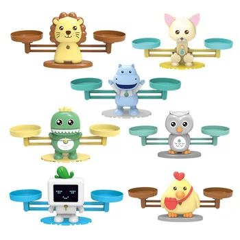Montessori Math Jucărie Digitală Numărul Tabla De Joc Maimuță Inteligent Scară De Echilibru De Învățământ Dinozaur Scară De Echilibrare Copii Jucărie De Învățare
