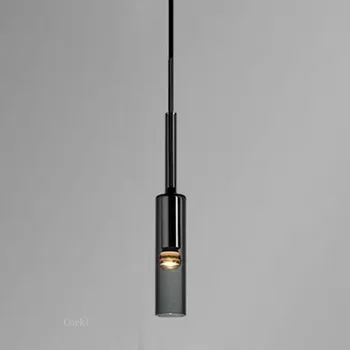 Nordic Loft Cupru Cristal Pandantiv Lumini Creative Sticlă de lampă de Agățat Design Dormitor lampă de Noptieră Decor Acasă Corpuri