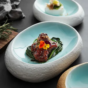 Stil Chinezesc Tacamuri Din Ceramică Placa Friptura Felul Principal Fel De Mâncare Moderne De Creativitate Acasă Restaurant Neregulate Desert Tacamuri