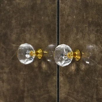 Sticla De Cristal Butoane Sertar Dulap Trage Forma De Diamant Dulap De Bucătărie Garderobă Mânere Pentru Uși De Mobilier Accesorii Hardware