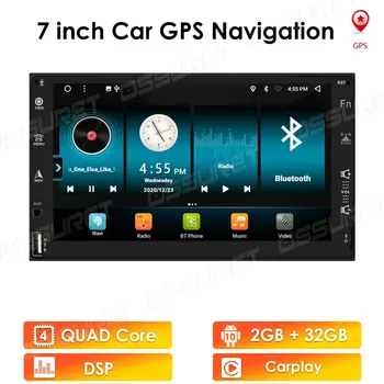 2 Din Android10 Player Multimedia Pentru Nissan Almera Qashqai, Juke Toyota, Volkswagen, Mazda, Kia, Peugeot LADA GPS Auto Radio RDS SWC