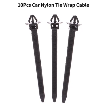 10buc Masina Folie de Nailon Cravată de Cablu Fix de Fixare Clipuri Masina Neagra Cablu de Fixare Fermoar Curea Pentru Toate Masinile