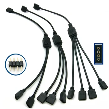 4 Pini LED-uri RGB Banda Conector Usb 1 A 1 2 3 4 Priză de Alimentare Cablu Splitter 4pin Masculin Feminin Conector de Sârmă pentru Led-uri RGB Benzi de Lumină