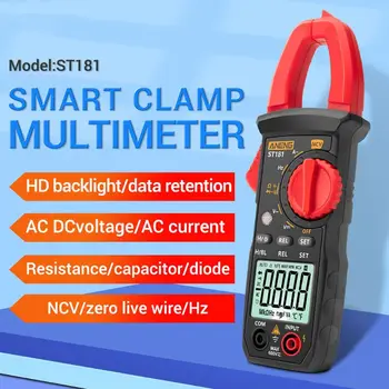 ST181 Digital Clamp Metru Curent de 4000 de Capete de acuzare Multimetru cu Tester de Tensiune Ampermetru Masina Amp Hz Capacitate NCV Ohm Test