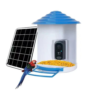 Exterior Impermeabil 1080P Solare Wifi Bird Watching Camera Wireless, Alimentator de Pasăre 2MP Ai Detectarea Camere de Supraveghere 2 Way Audio