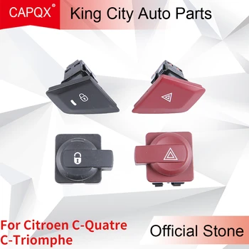 CAPQX Pentru Citroen C-Quatre C-Triomphe Mașină de Alarmă de Pericol Comutator de Urgență Dublă Lumina Intermitent Comutatorul Central de Comandă Buton de Blocare