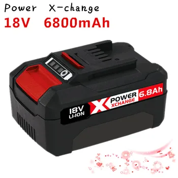 X-Change 6800mAh Înlocuitor pentru Einhell Power X-Change Acumulator Compatibil cu Toate 18V Einhell Instrumente Baterii cu Led-uri de Afișare