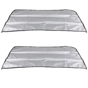 1 pereche de dublu de protectie solara perdele auto pentru geamurile laterale
