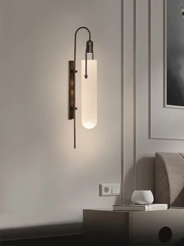 Designer de Sticlă Translucide Lampă de Perete Dormitor cu LED-uri Lampă de Perete Corpuri de Iluminat Living Interne de Perete Tranșee Scări de Iluminat