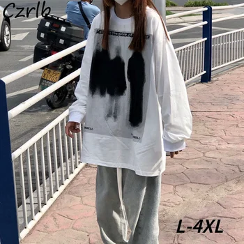 Mânecă lungă T-shirt Femei Tineret Y2K O-Gât Vrac Bf All-meci Streetwear Licitație Confort Minimalist cele mai Noi Moda Fierbinte de Vânzare