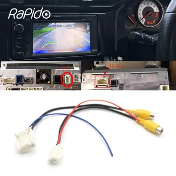 Pentru Toyota 4 Pin 16 Conector de sex Masculin Radio Înapoi Reverse Camera de Intrare RCA Plug Cablu Adaptor de Conectare