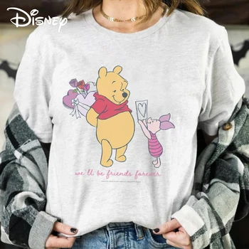 Disney Winnie The Pooh Ziua Îndrăgostiților Prieteni pentru Totdeauna Tricou Vacanță T-shirt de Familie Ziua de naștere Adult Tee